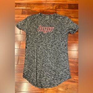 NWT- Hypr Men’s Xl Athletic  T-shirt Heathered Gray Longline Curved Hem